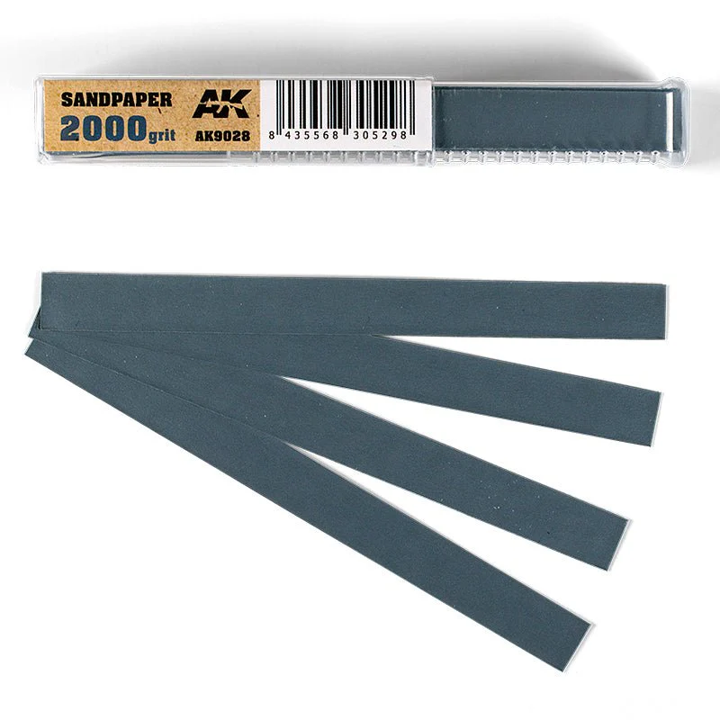 AK Interactive - Wet Sandpaper 2000 Grit (Pack of 50) (AK9028)