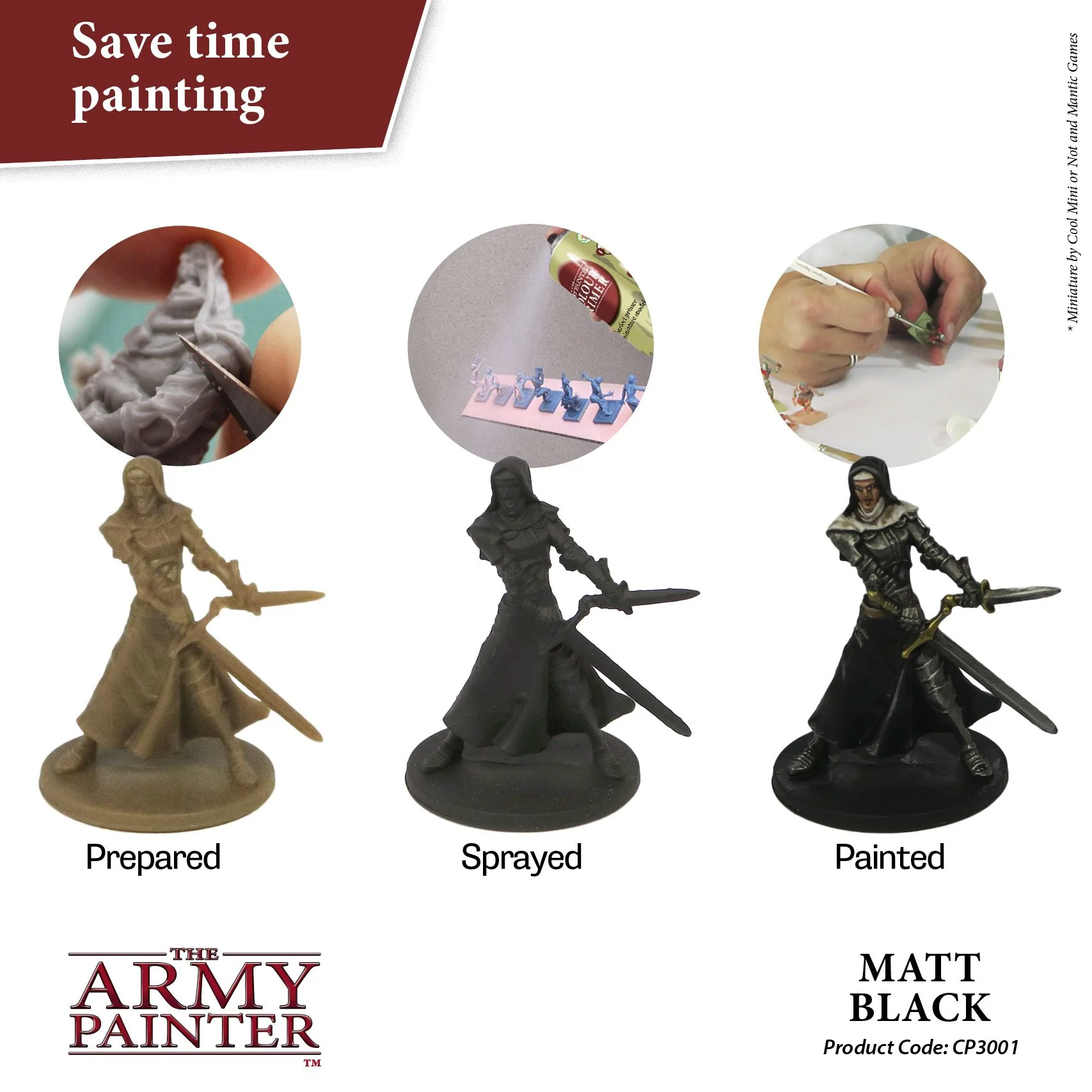 Army Painter Base Primer - Matt Black (400ml) - Image 2