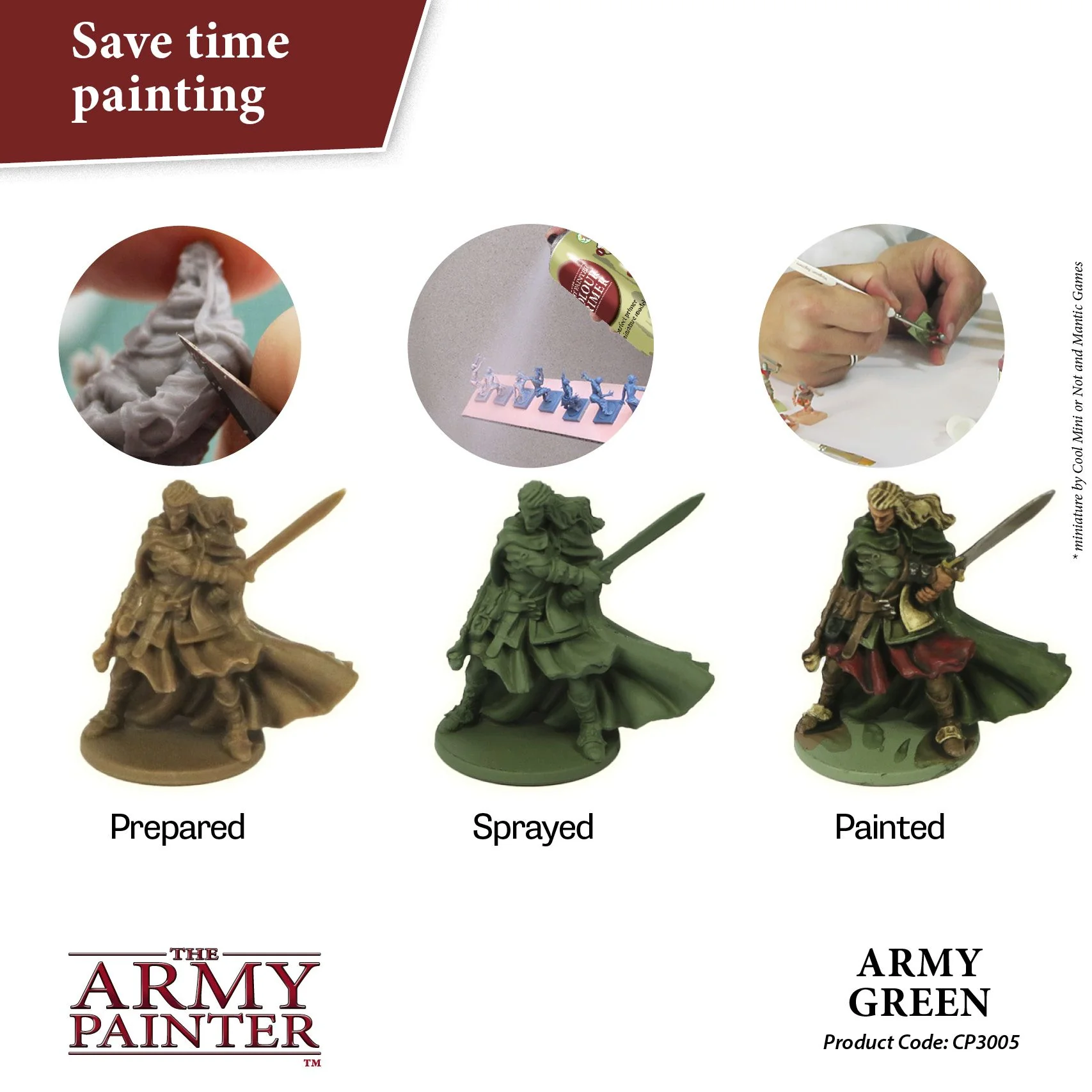Army Painter Colour Primer - Army Green (400ml) - Image 2