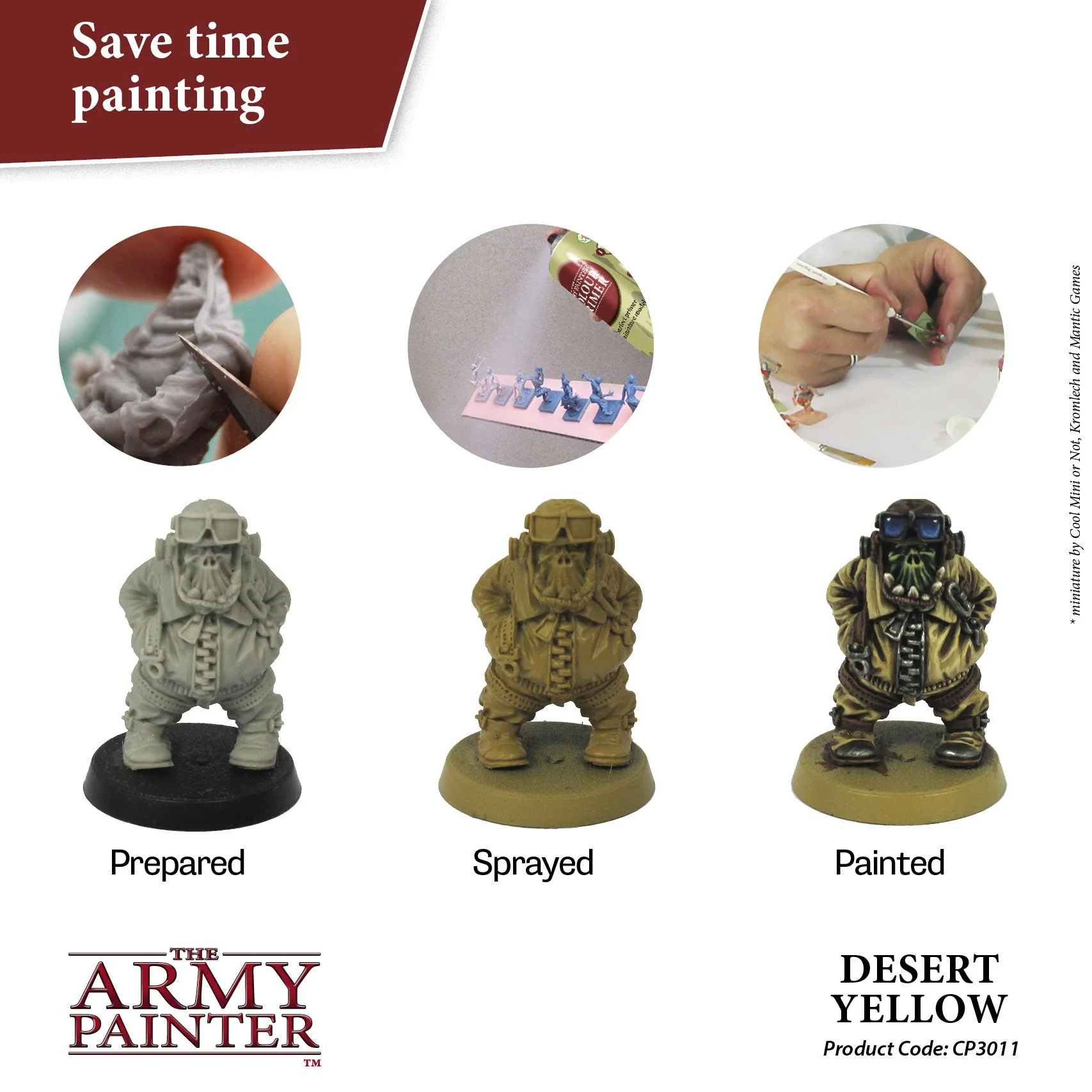 Army Painter Colour Primer - Desert Yellow (400ml) - Image 2