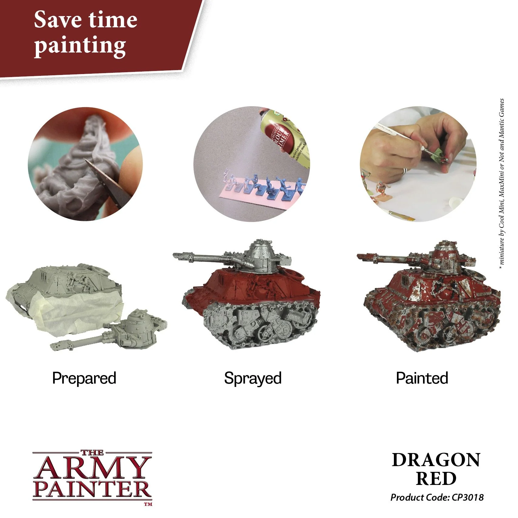 Army Painter Colour Primer - Dragon Red (400ml) - Image 2