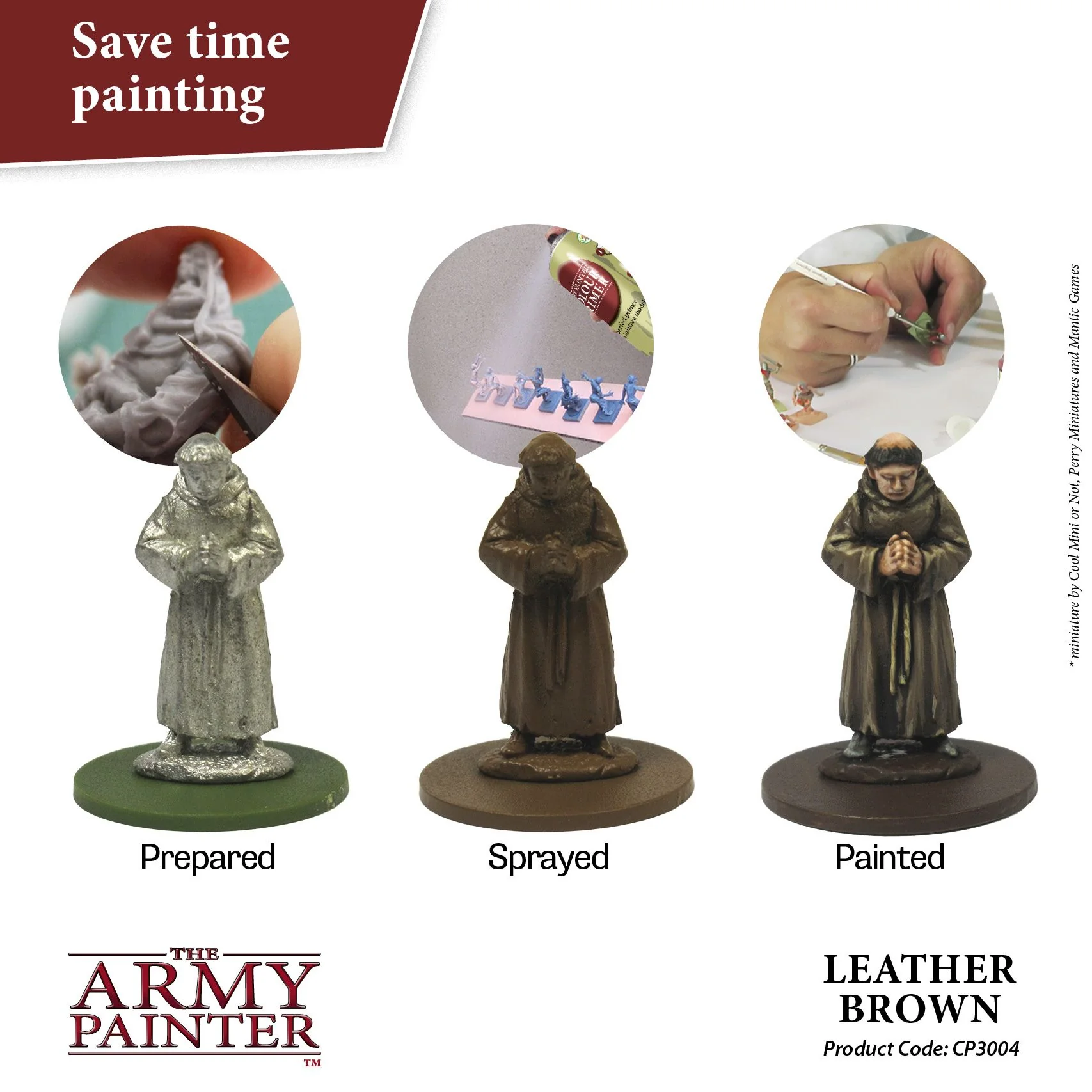 Army Painter Colour Primer - Leather Brown (400ml) - Image 2