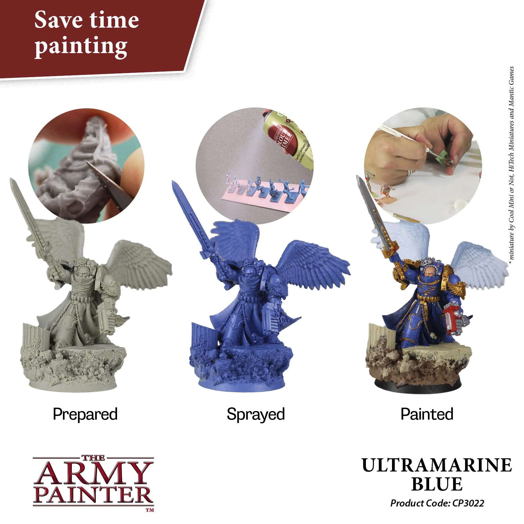 Army Painter Colour Primer - Ultramarine Blue (400ml) - Image 2