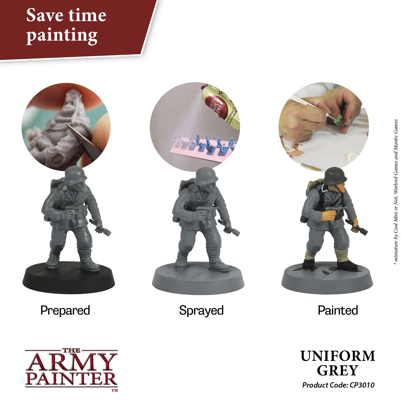 Army Painter Colour Primer - Uniform Grey (400ml) - Image 2
