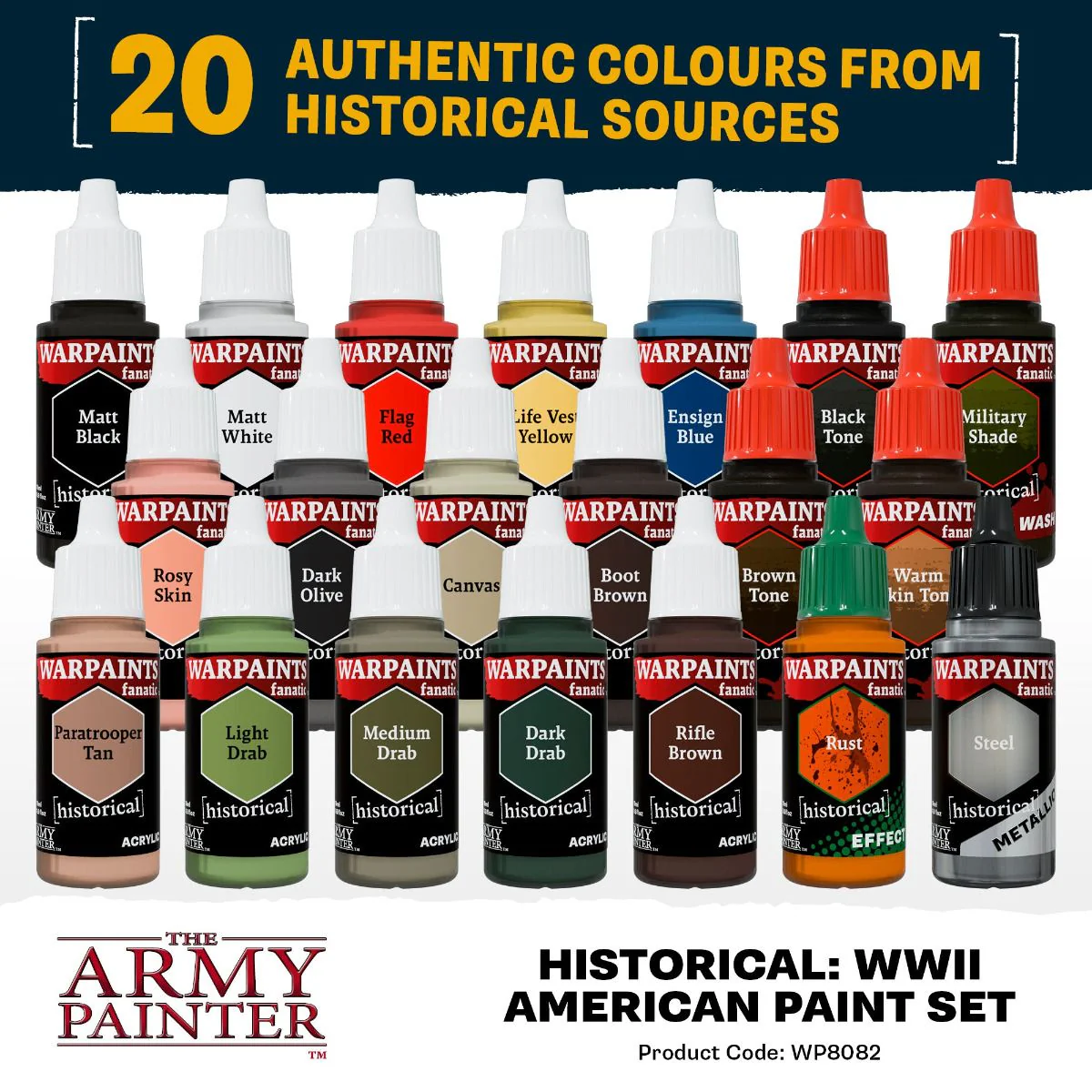 Army Painter Historical: WWII American Paint Set - Image 3