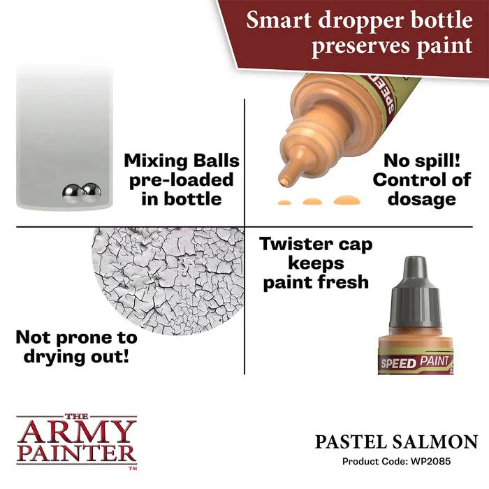 Army Painter Speedpaint 2.0 - Pastel Salmon WP2085 - Image 3