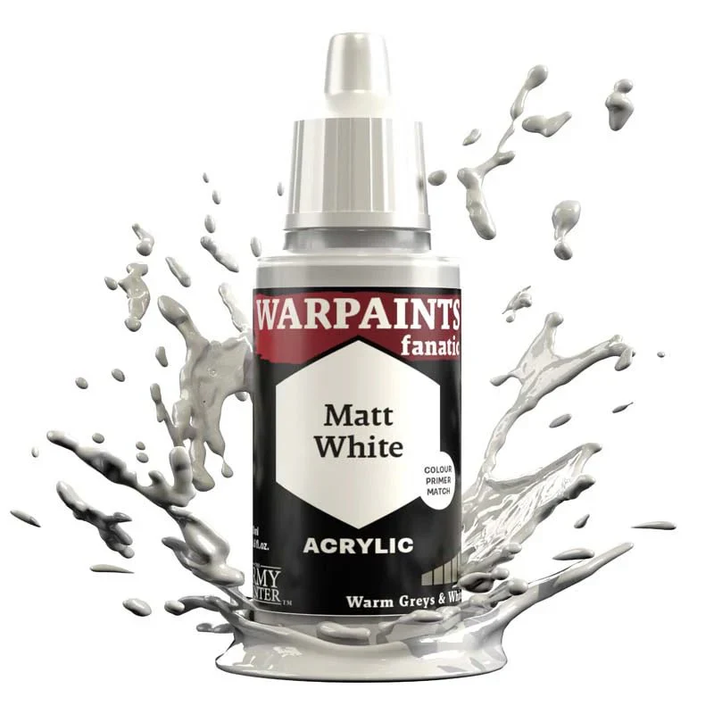 Army Painter Warpaints Fanatic: Matt White 18ml - Image 2