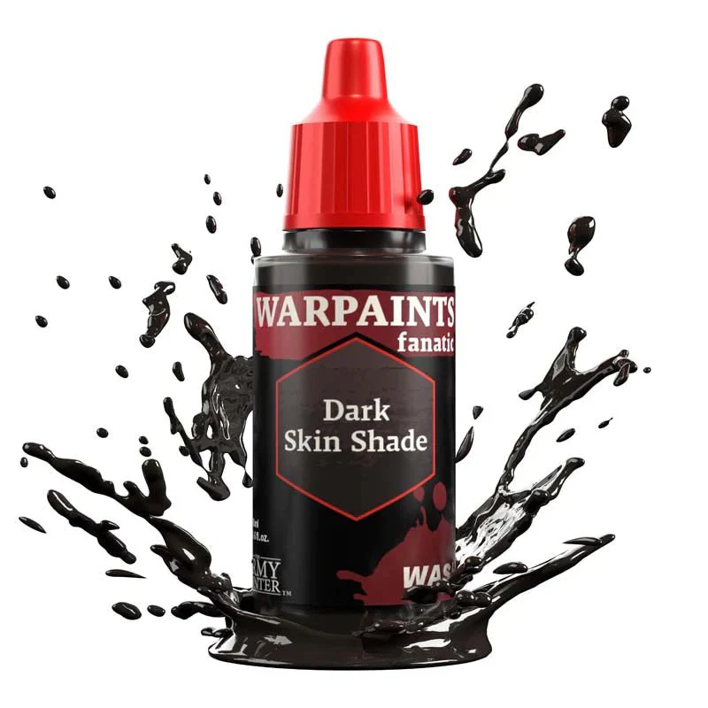 Army Painter Warpaints Fanatic Wash: Dark Skin Shade 18ml - Image 2