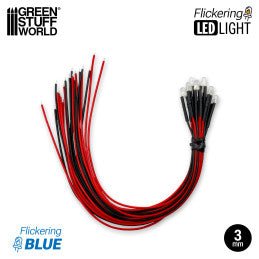 Green Stuff World - Blue Flickering LED Lights 3mm - Image 2
