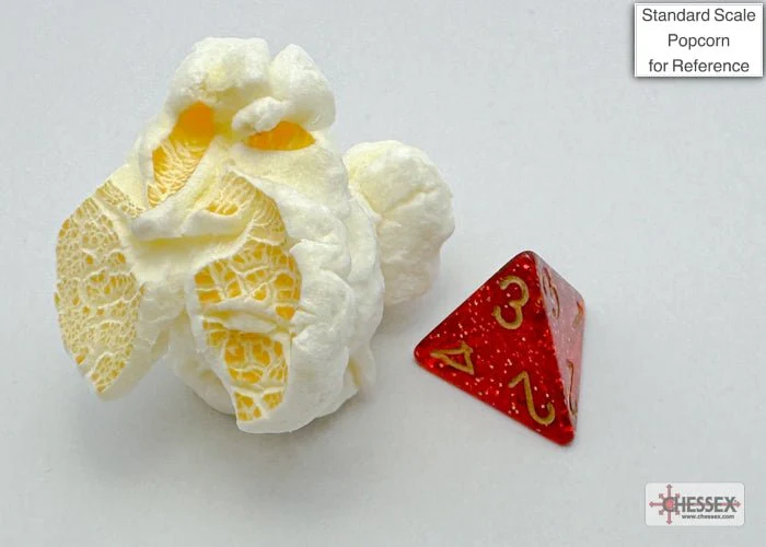 Chessex - Mini Glitter Polyhedral 7 Die Set - Ruby Gold - Image 3