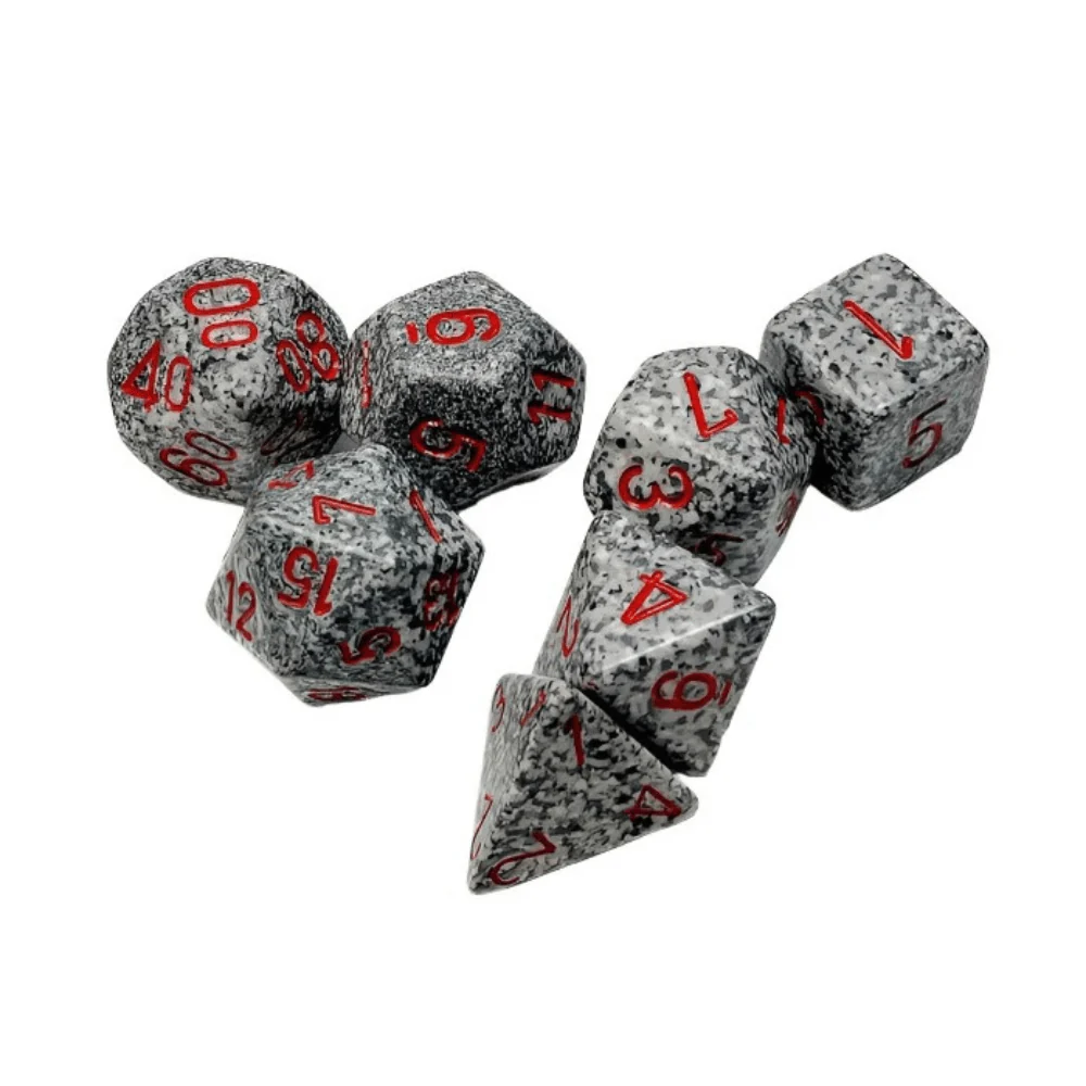 Chessex - Speckled Polyhedral 7 Dice Set - Granite