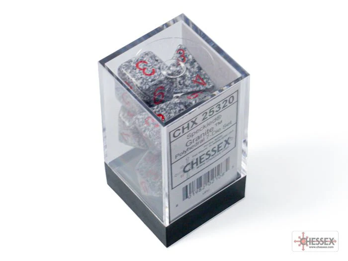 Chessex - Speckled Polyhedral 7 Dice Set - Granite - Image 3