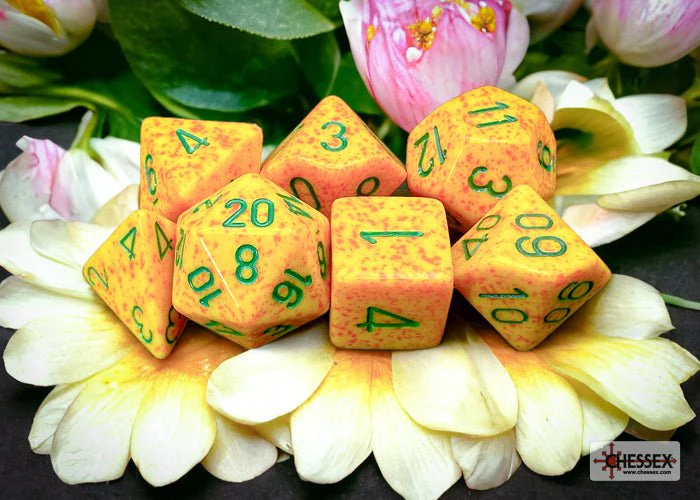 Chessex - Speckled Polyhedral 7 Dice Set - Lotus - Image 2