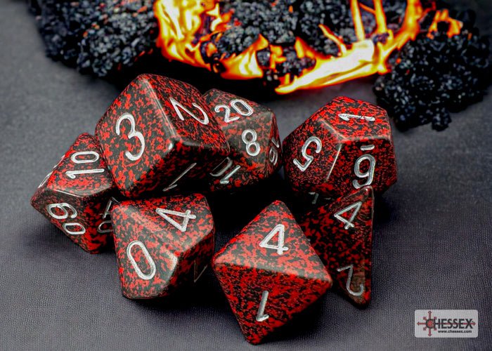 Chessex - Speckled Polyhedral 7 Dice Set - Silver Volcano - Image 2