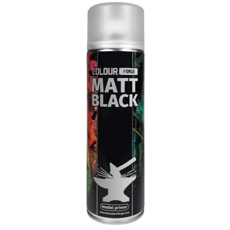 Colour Forge Matt Black Spray Paint (500ml)