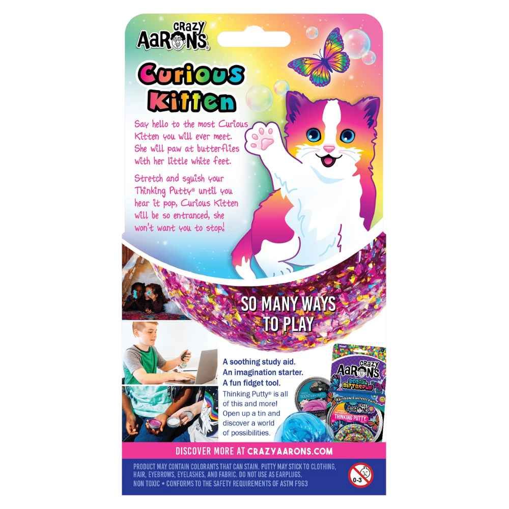 Crazy Aarons - Curious Kitten Thinking Putty - Image 5