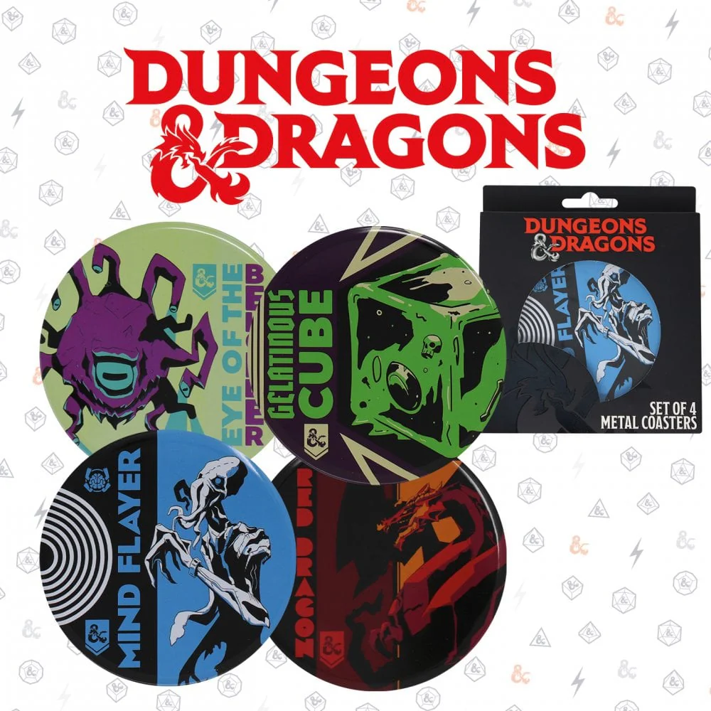 D&D - Monsters Set of 4 Metal Coasters - Image 2