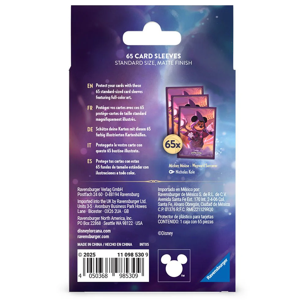 Disney Lorcana Card Sleeve Pack - Mickey Mouse - Image 3