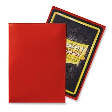Dragon Shield - Classic Standard Size Sleeves 100pk - Crimson - Image 2