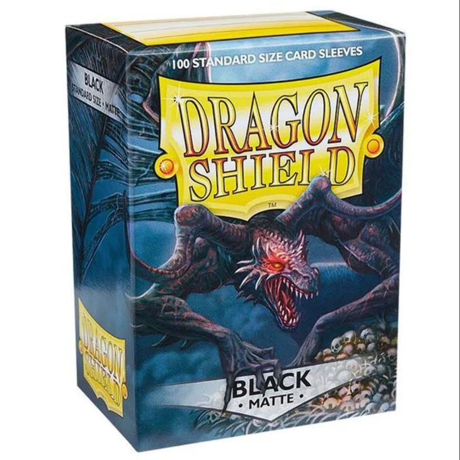 Dragon Shield - Matte Standard Size Sleeves 100pk - Black