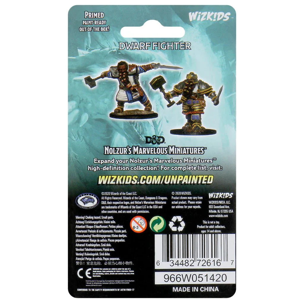 Dwarf Male Fighter: D&D Nolzur's Marvelous Unpainted Miniatures (W1) 100D&D - Image 2