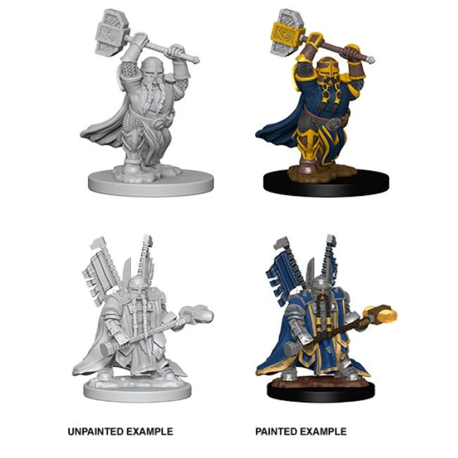 Dwarf Male Paladin: D&D Nolzur's Marvelous Unpainted Miniatures (W5) - Image 2