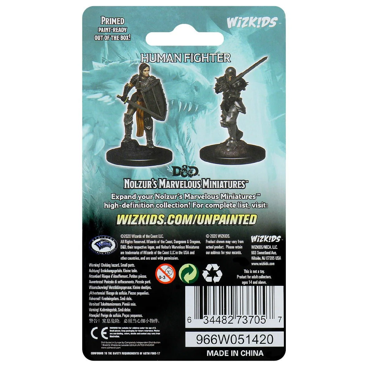 Female Human Fighter: D&D Nolzur's Marvelous Unpainted Miniatures (W9) - Image 2