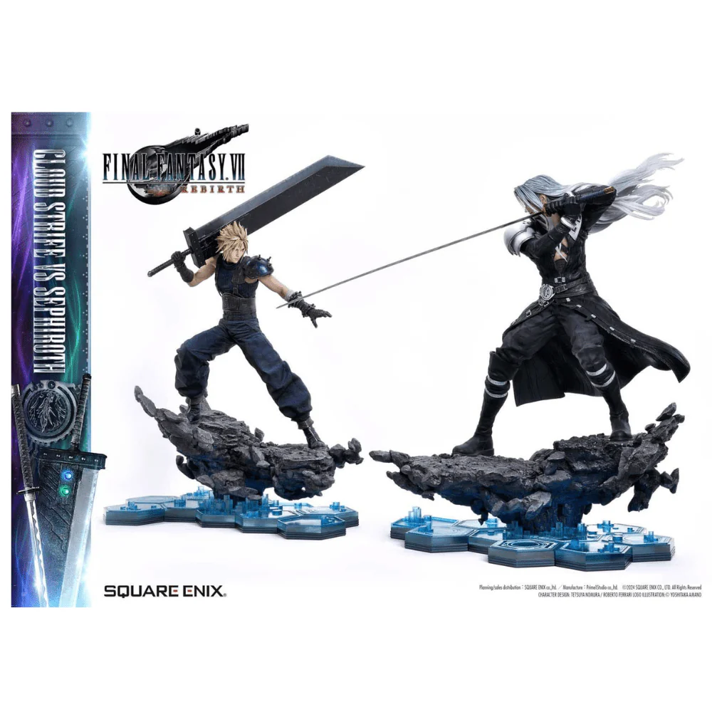 Final Fantasy VII Rebirth Statues 2-Pack 1/4 Cloud Strife vs Sephiroth 69cm ETA Dec 2026