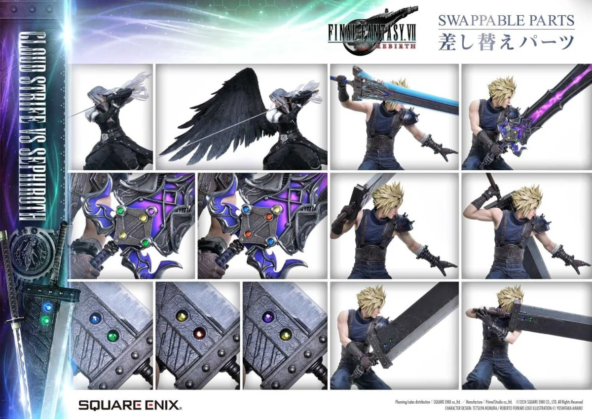 Final Fantasy VII Rebirth Statues 2-Pack 1/4 Cloud Strife vs Sephiroth 69cm ETA Dec 2026 - Image 12