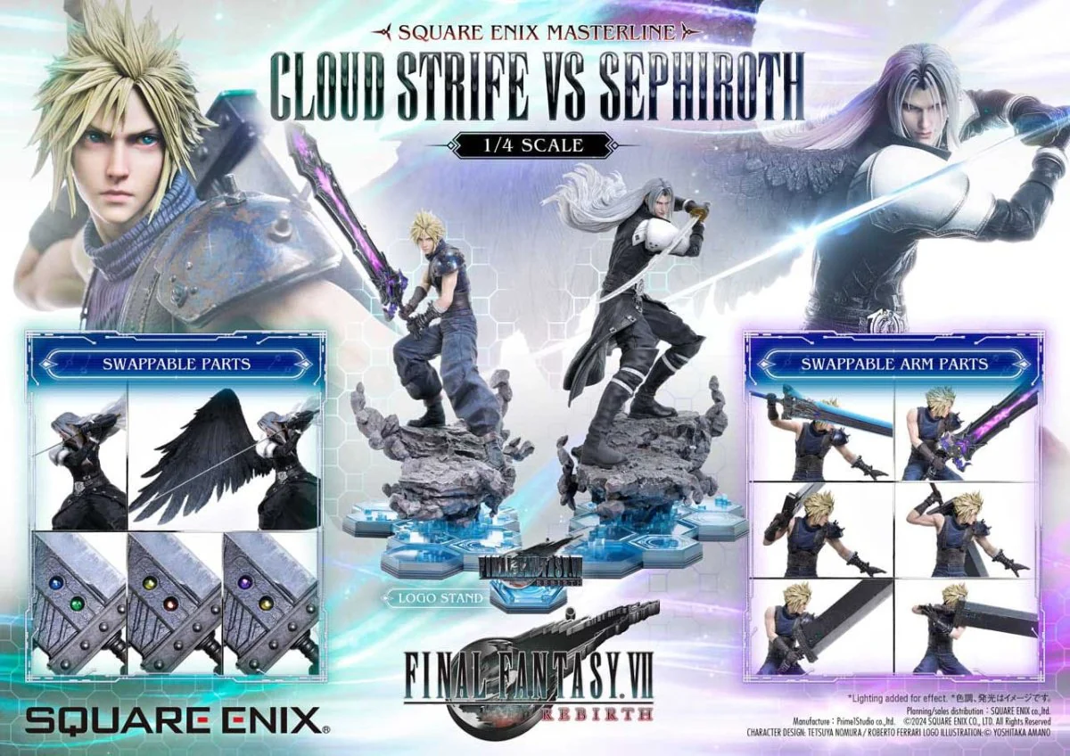 Final Fantasy VII Rebirth Statues 2-Pack 1/4 Cloud Strife vs Sephiroth 69cm ETA Dec 2026 - Image 13