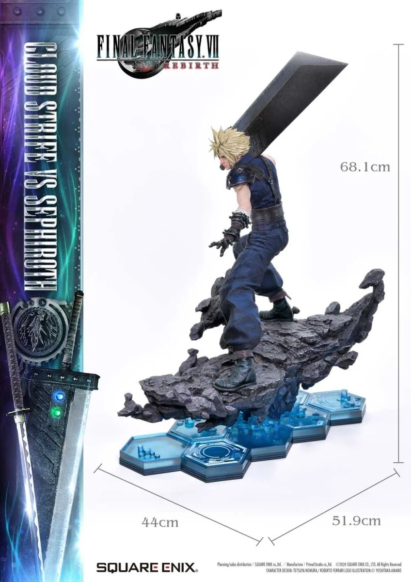 Final Fantasy VII Rebirth Statues 2-Pack 1/4 Cloud Strife vs Sephiroth 69cm ETA Dec 2026 - Image 8