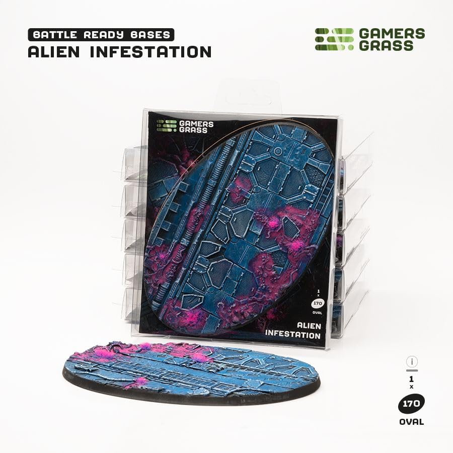 Gamers Grass Alien Infestation Oval Base - 170mm (x1)