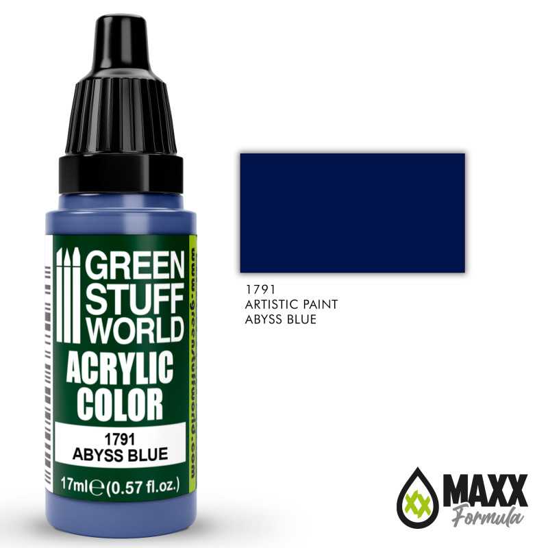 Green Stuff World Acrylic Color Paint - ABYSS BLUE 17ml - Image 2
