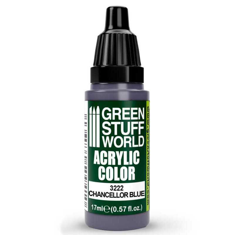 Green Stuff World Acrylic Color Paint - CHANCELLOR BLUE 17ml - Image 2