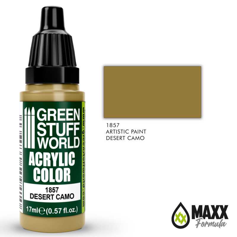 Green Stuff World Acrylic Color Paint - DESERT CAMO 17ml - Image 2