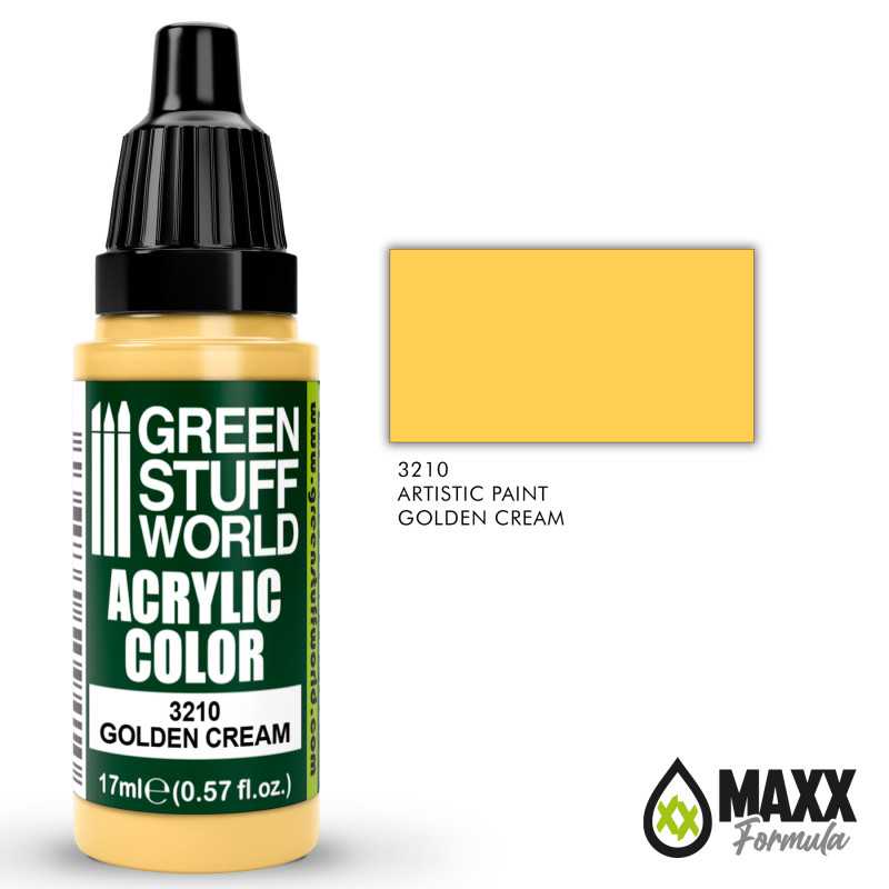 Green Stuff World Acrylic Color Paint - GOLDEN CREAM 17ml - Image 2