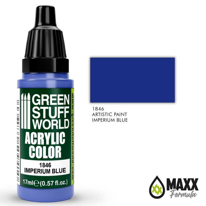 Green Stuff World Acrylic Color Paint - IMPERIUM BLUE 17ml - Image 2