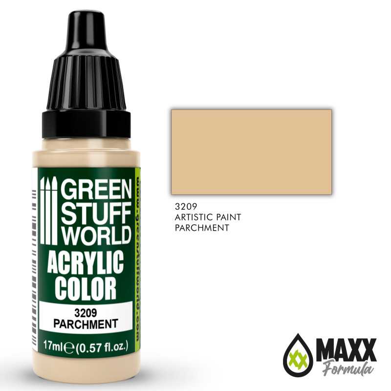 Green Stuff World Acrylic Color Paint - PARCHMENT 17ml - Image 2