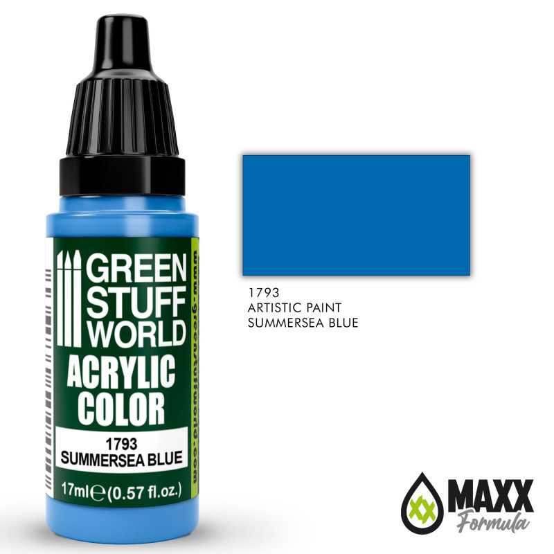 Green Stuff World Acrylic Color Paint - SUMMERSEA BLUE 17ml - Image 2