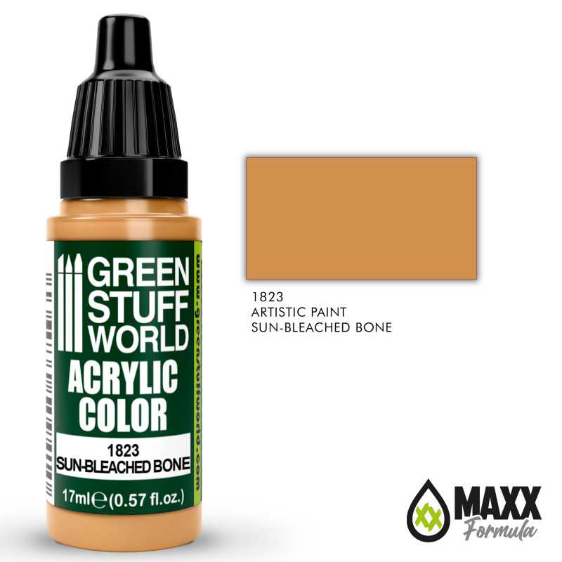 Green Stuff World Acrylic Color Paint - SUN-BLEACHED BONE 17ml - Image 2