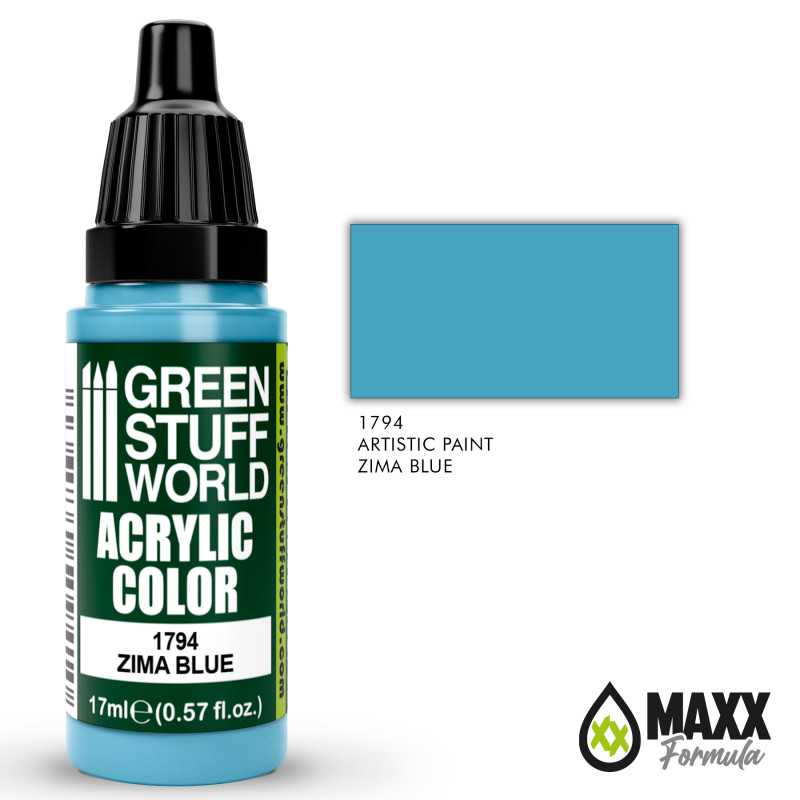 Green Stuff World Acrylic Color Paint - ZIMA BLUE 17ml - Image 2