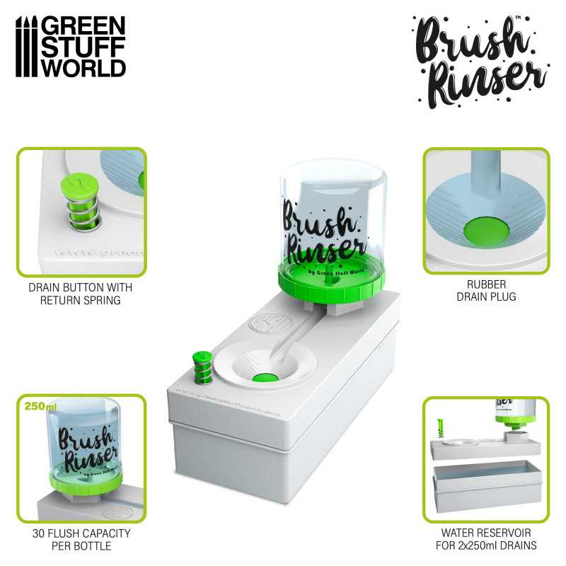 Green Stuff World Brush Rinser 250ml - Image 3