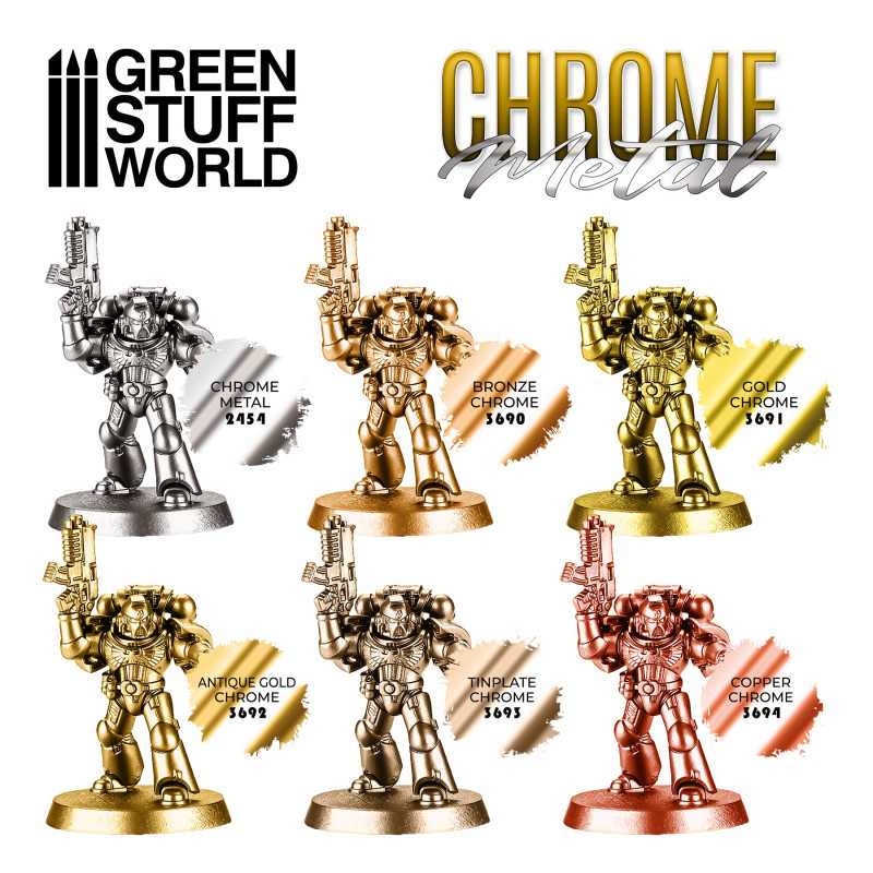 Green Stuff World - Chrome Paint - COPPER 17ml - Image 2