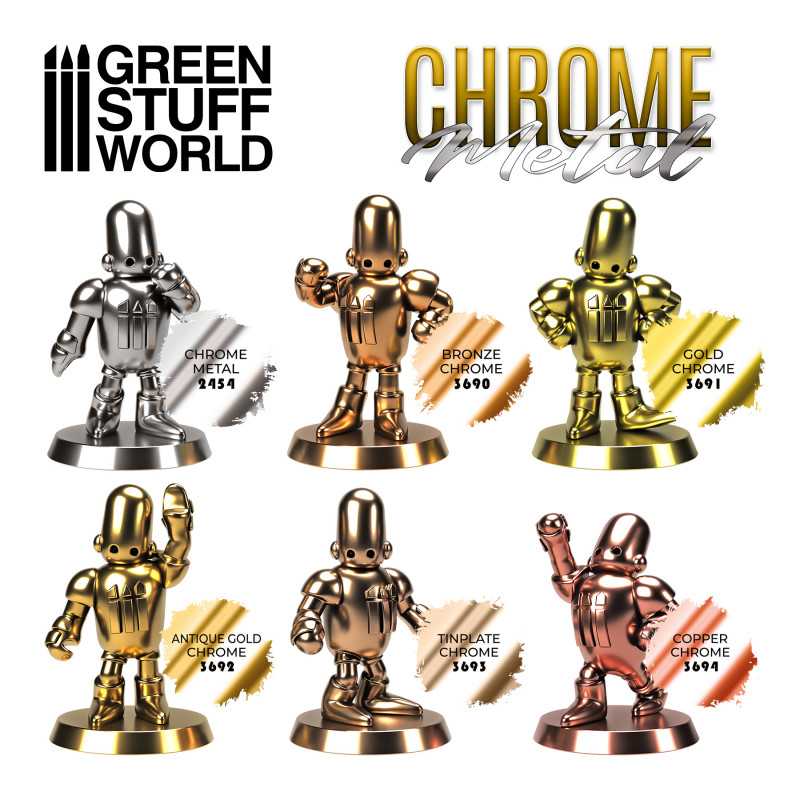 Green Stuff World - Chrome Paint - GOLD 17ml - Image 3