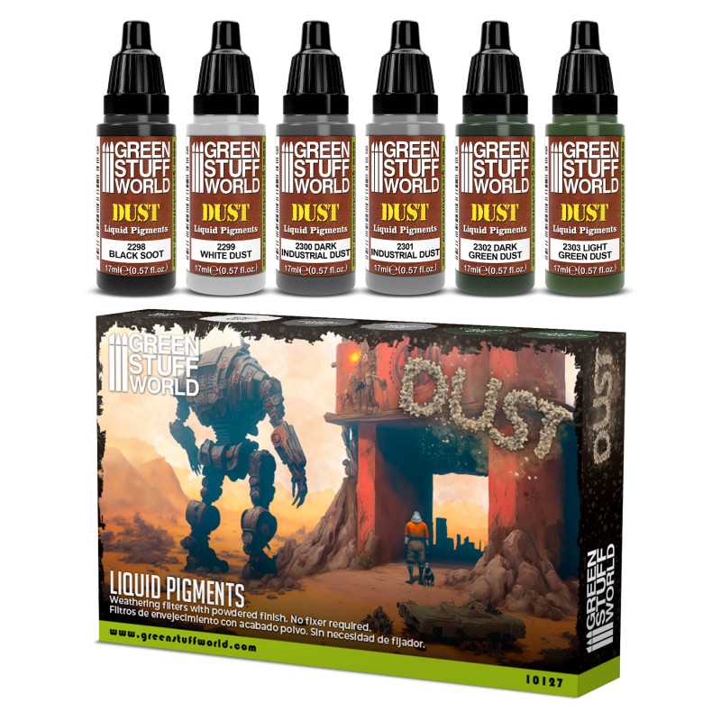Green Stuff World Liquid Pigments Set - Dust - Image 2