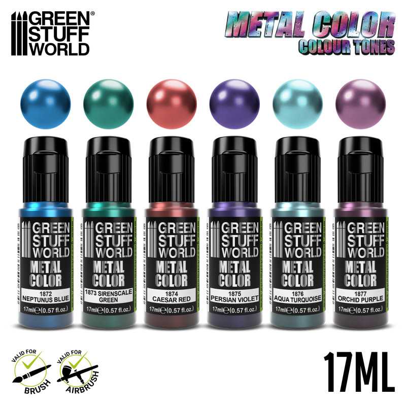 Green Stuff World Metallic Paints Set - Colours - Image 3