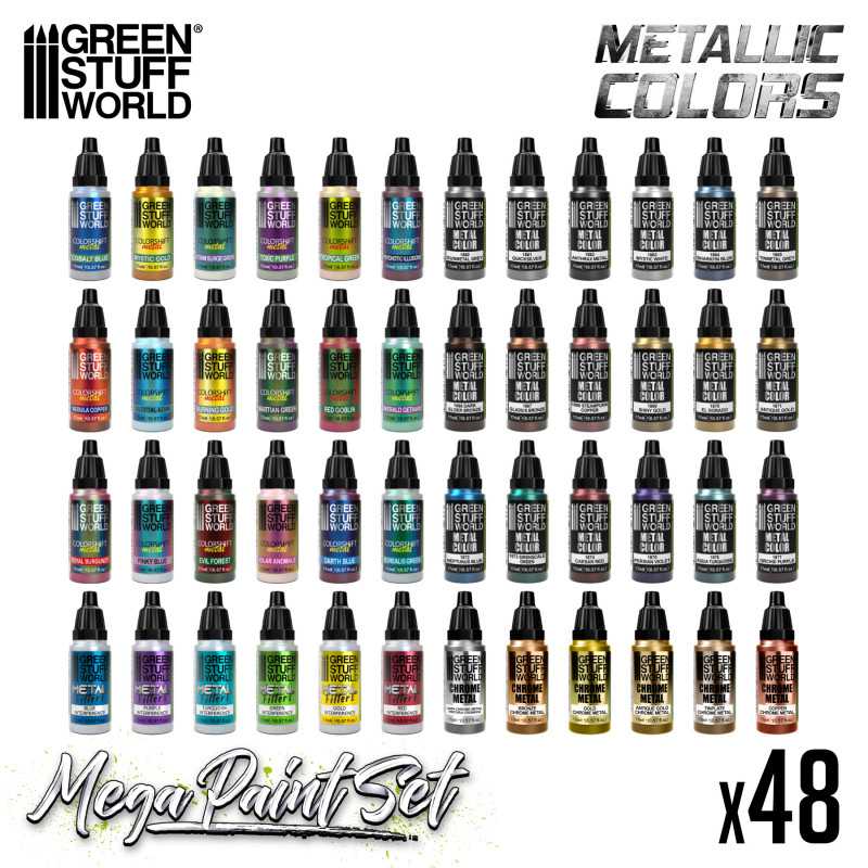 Green Stuff World Metallics Mega Paint Set - Image 2