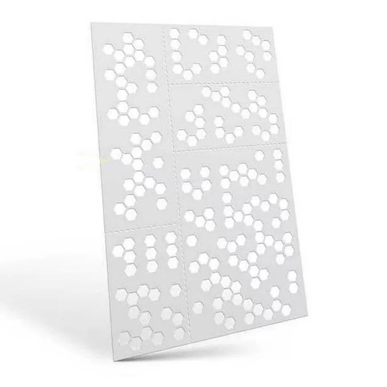 Green Stuff World - Mylar Flexible Stencils HEX CAMO (4x5mm)