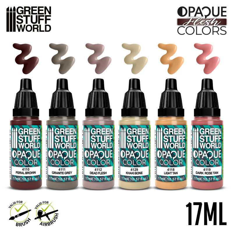 Green Stuff World Opaque Paint Set - Flesh Colours - Image 2
