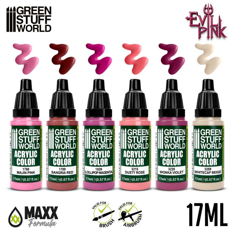 Green Stuff World Paint Set - Evil Pink - Image 2